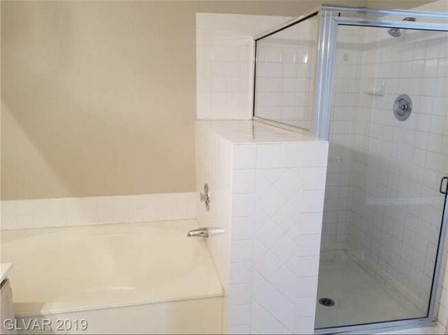 Bathtub and shower on the Master - 3950 S Sandhill Rd
