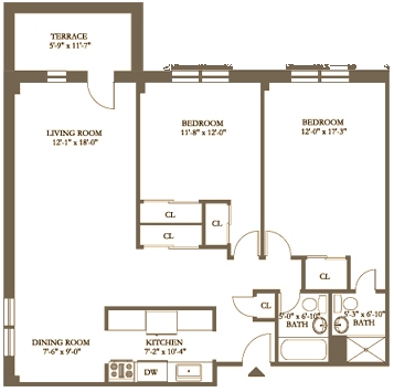 2HAB/2BA - Cornell Arms