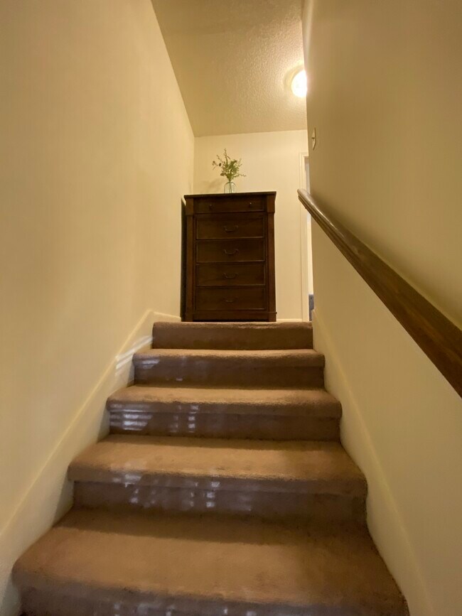 Wide staircase, king & queen beds will fit - 104 Michael Dr