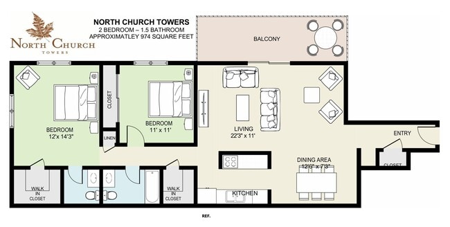 Interior Photo - North Church Towers Apartments