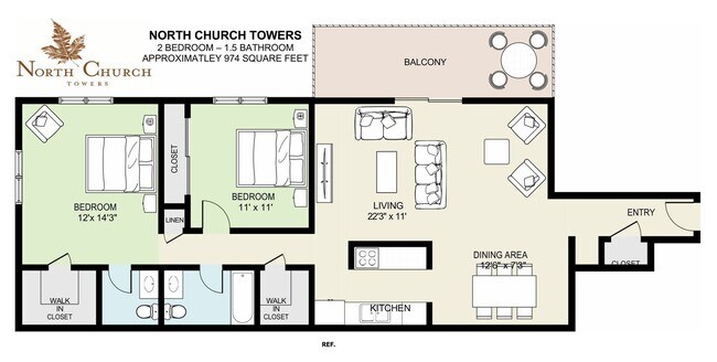Interior Photo - North Church Towers Apartments