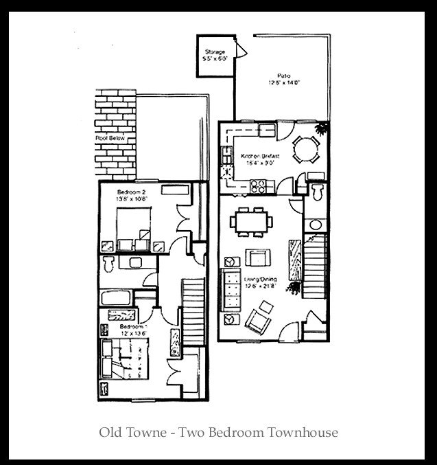 2HAB/1.5BA - Old Towne