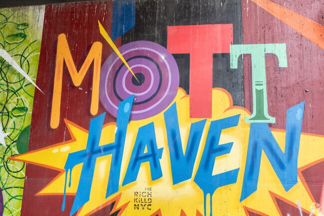 Murals turn many Mott Haven streetscapes into an open-air gallery.