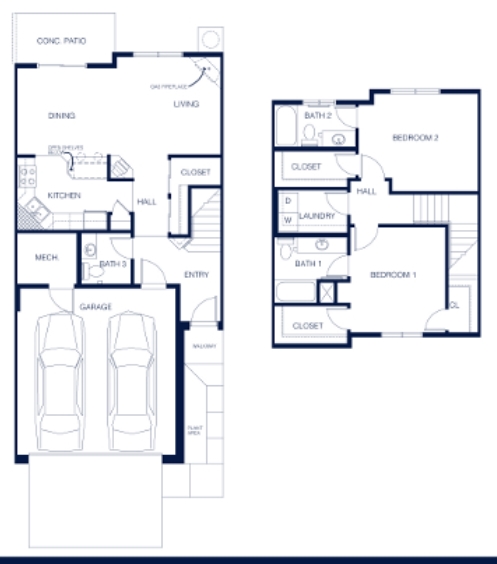 Plan A - Northtown Crossings Townhomes