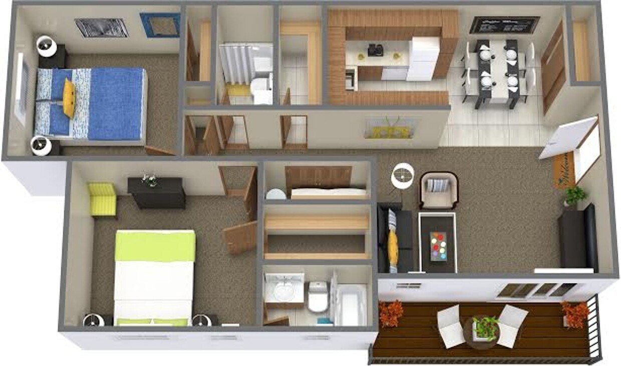 Foto principal - Open Floor Plan in this 2 bed 2 bath apart...