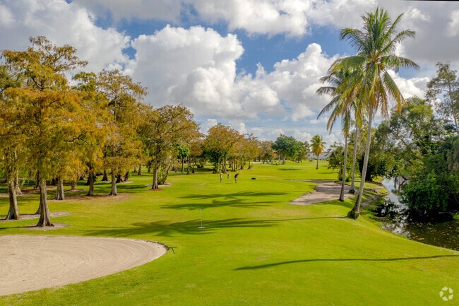 Golfers enjoy a day on the greens at Eastpointe Country Club in Palm Beach Gardens, FL.