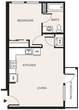 1 Bed 1 Bath  A7