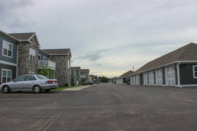 Parking lot view - The Delta Luxury Apartment Community