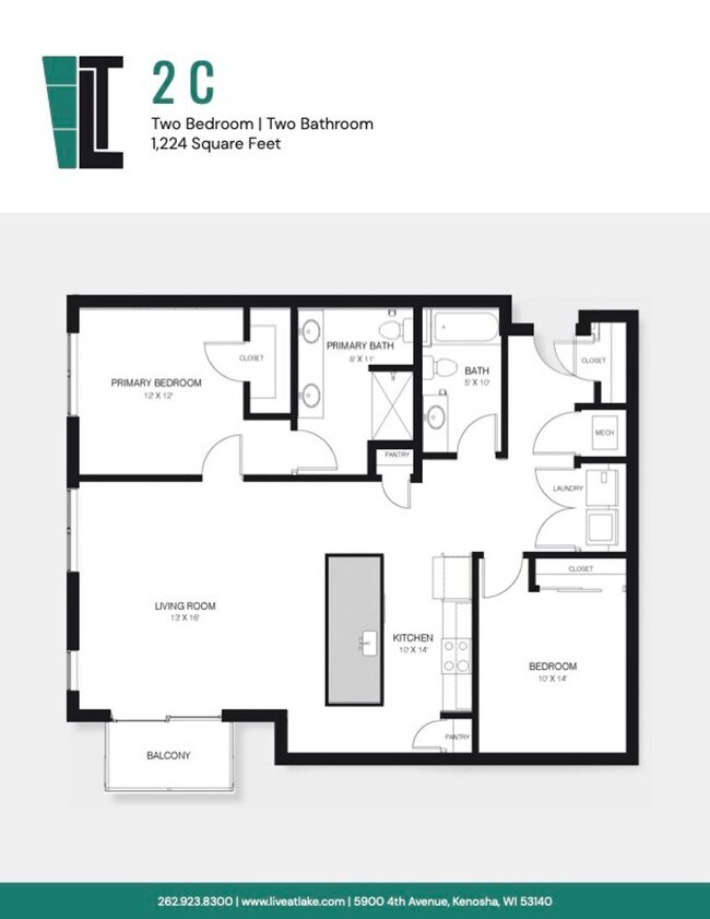 Interior Photo - Lake Terrace Apartment in Downtown Kenosha!