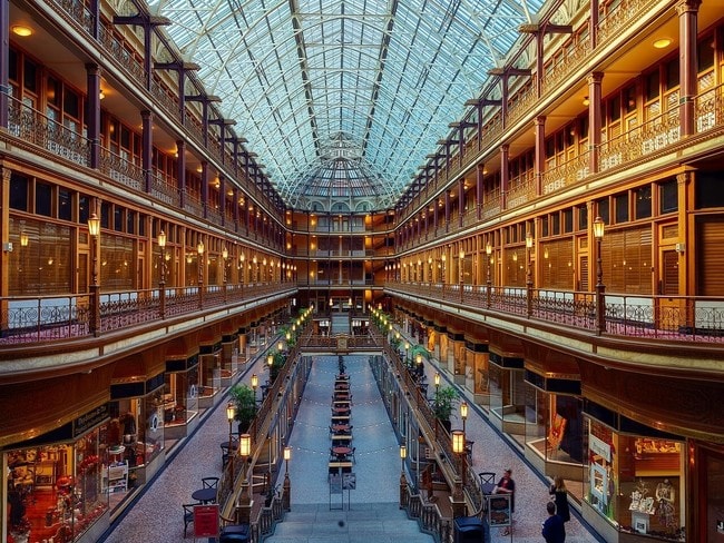 The historic Cleveland Arcade opened in 1888