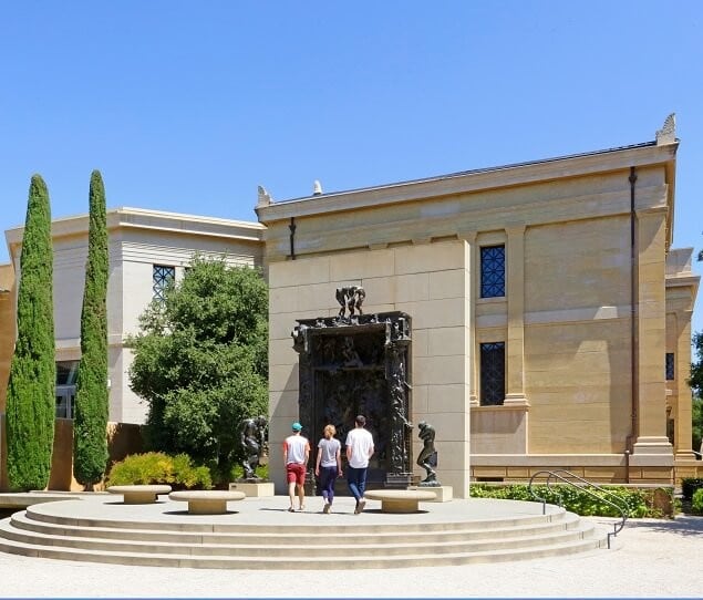 Rodin’s sculpture, Gates of Hell, stands 21 feet high and has more than 180 figures