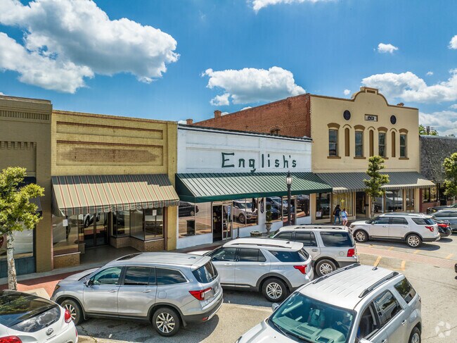Main Street in Downtown Barnesville features a variety of historic buildings.