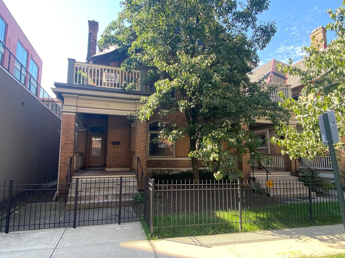 Front Front Porch with Fence - 11 W 3rd Ave