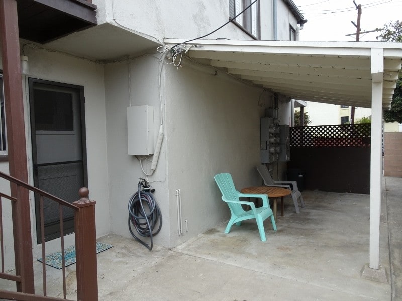 front door and patio - 2602 11th St