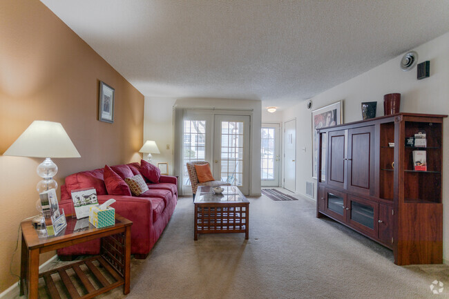 Lower Townhome Living Room from Entrance - Courtyard Apartments