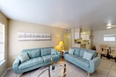 Located at 8655 Pitner Road in Houston, TX, this single-story, 2-bedroom, 1-bathroom home offers a practical and comfortable layout across its single floor. The living room serves as the heart of the home, featuring light tile flooring, warm neutral walls, and a front-facing window that brings in natural light. The space flows seamlessly into the adjacent dining area, creating an open and connected feel.

The galley-style kitchen is efficiently designed with white cabinetry, granite-style countertops, a double basin sink, and full appliances including an electric range and refrigerator. A dedicated pantry provides additional storage, while a utility room adds functional convenience.

The primary bedroom is generously sized and includes a ceiling fan and a window for natural ventilation. The second bedroom also features tile flooring and built-in closet shelving. Both rooms are served by a shared full bathroom, which includes a single vanity with storage, a tub-shower combination with tile surround, and tile flooring throughout.

A hallway connects the main living spaces to the bedrooms, and two closets throughout the home offer ample storage. The warm, neutral color palette and tile flooring used consistently throughout the home create a cohesive, easy-to-maintain living environment.