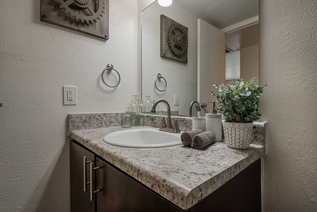 Modern Bathroom Vanity at Oak Park Apartments - Oak Park