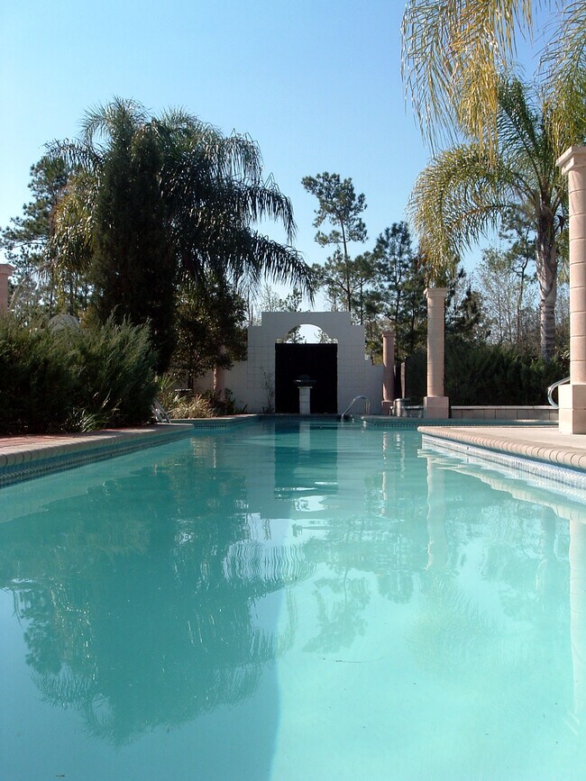 75'long pool next to dwelling - 19364 Powell Rd