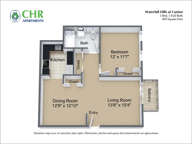 Plano de planta - Waterfall Hills at Canton