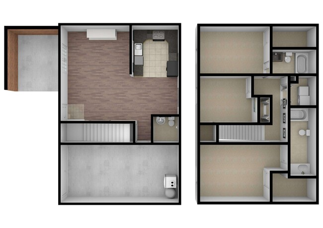 The Georgian Floorplan - The Villas of Emerald Woods