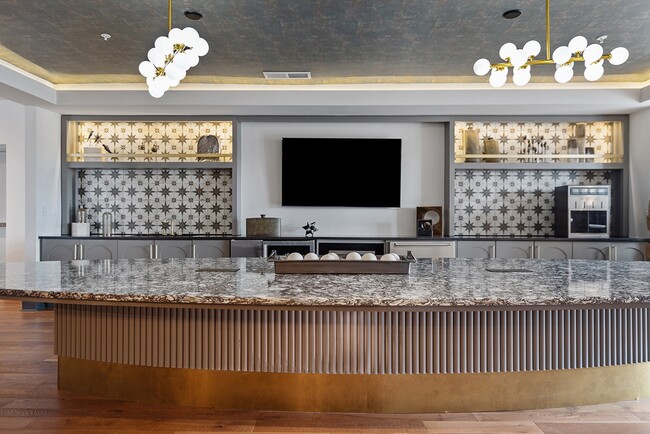 Resident Event Kitchen and Coworking Lounge - The Union Apartments