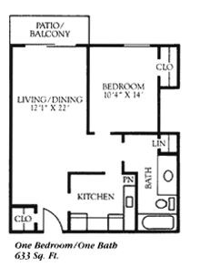 Bedford Green Apartments – 1 Bedroom 1 Bath