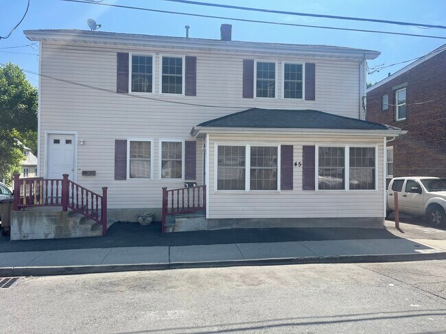 Front entrance on the left - 45 Raymond St