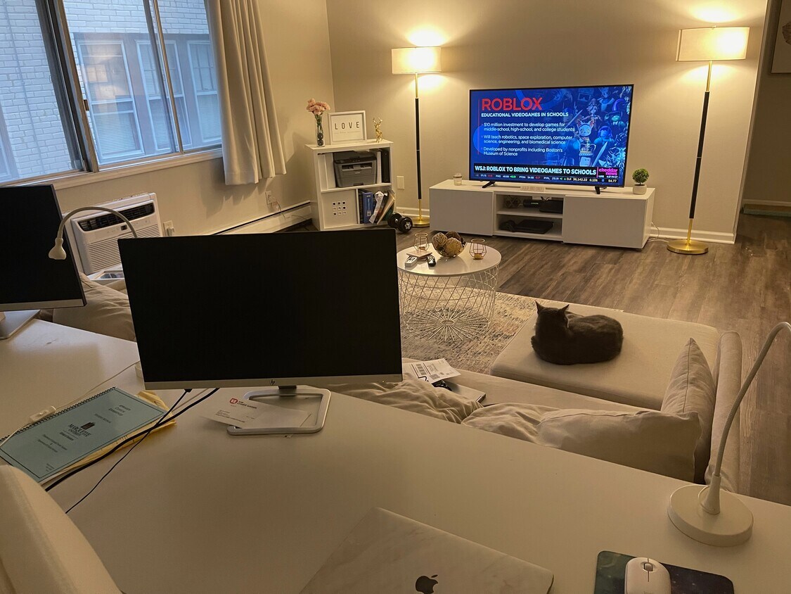 Incredibly spacious living room compared with other 1bed/1bath rentals - 4434 N Oakland Ave