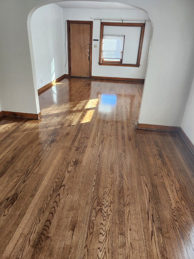 New oak floors living room and dining room - 4249 Hohman Ave