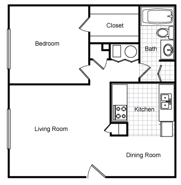 1BR/1BA - University Commons