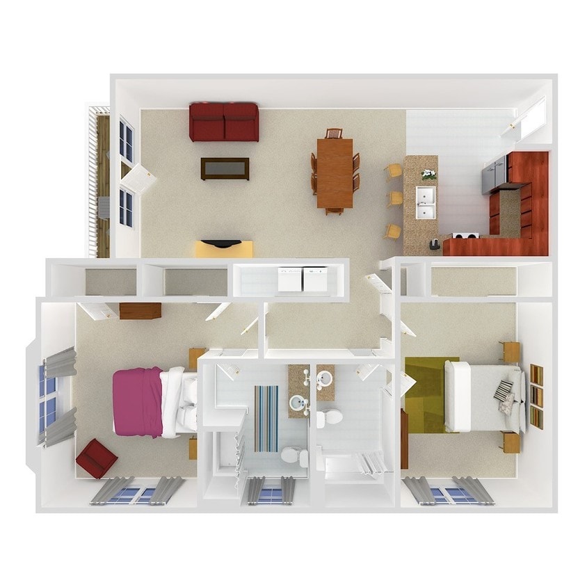 Floorplan - Encore North Apartments