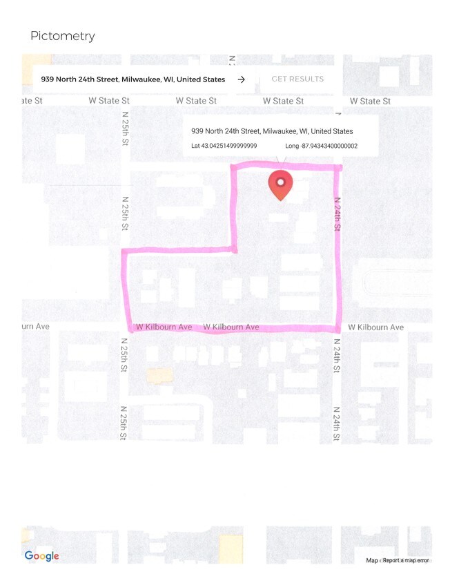 mapa de la calle - 939 N 24th St