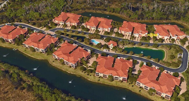 Aerial photo showing location of the unit - 8721 Piazza Del Lago Cir