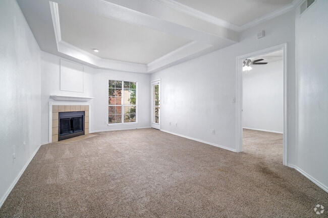 3BR, 2BA - 1182SF - Living Room - Village of Hampton Cove