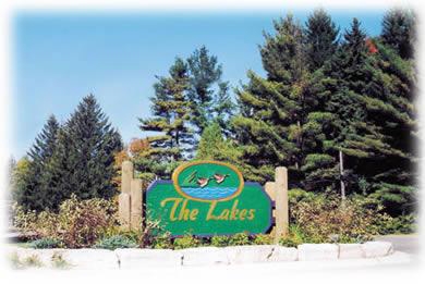 Entrance sign - The Lakes