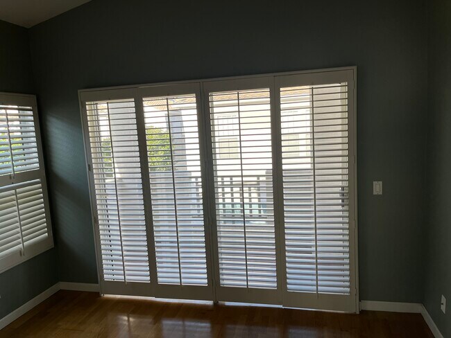 plantation shutters throughout - 7511 Hazard Center Dr