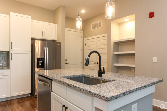 B1 - 2BR,2BA - 1140 SF - Kitchen - Mill One