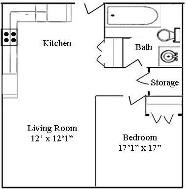 1BR/1BA - Hillpark Heights I
