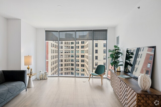 Gallery 1BR, 1BA - 846SF - Living Room - The Lumen