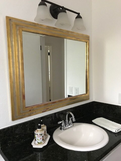 Bathroom mirror and sink - 4441 Narit Dr