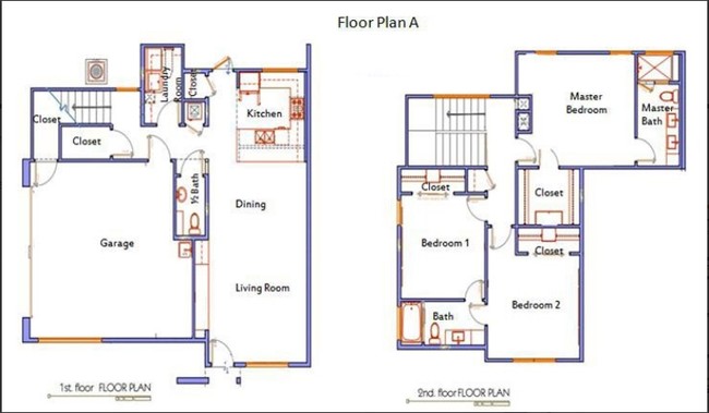 Plano de planta A - The Reserve at Las Palmas