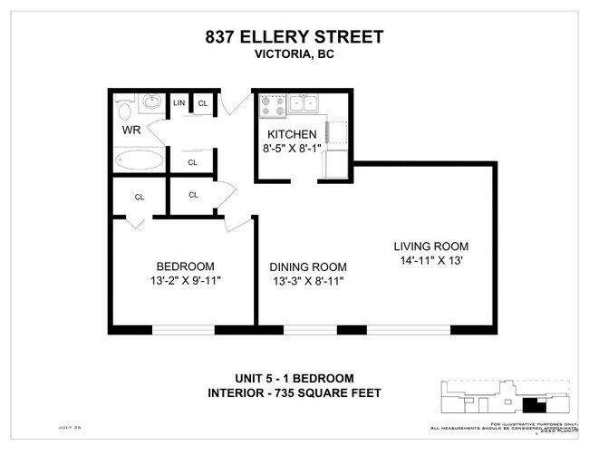 Plan d'étage - Ellery Street Apartments
