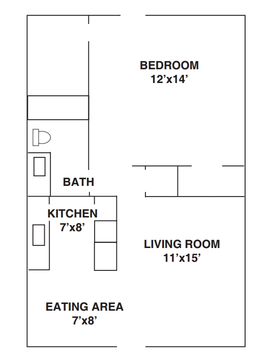 1BR/1BA - Nottingham West Apartments