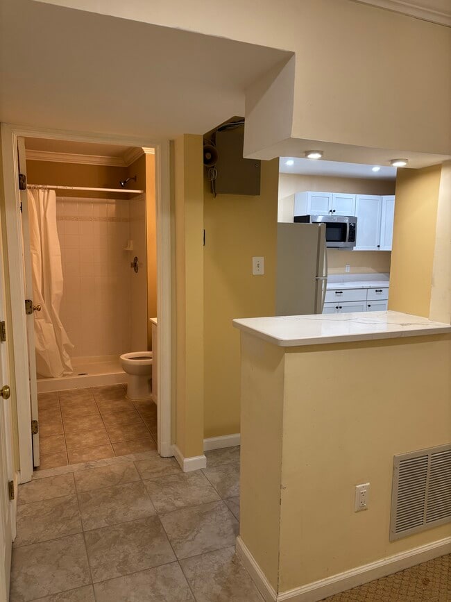 Wet bar and bathroom - 6859 Rolling Creek Way