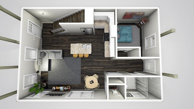 First floor rendering - 710 Buchanan St