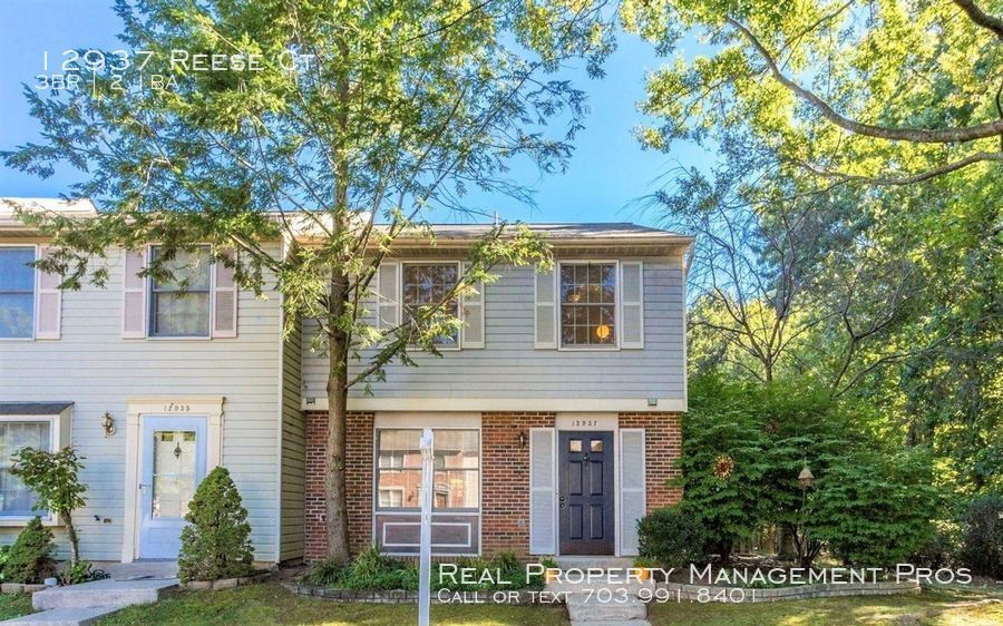 12937 Reese Ct, Woodbridge, VA 22192 Townhome Rentals in Woodbridge