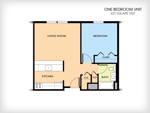 1HAB/1BA - McCuller Crossing Apartments