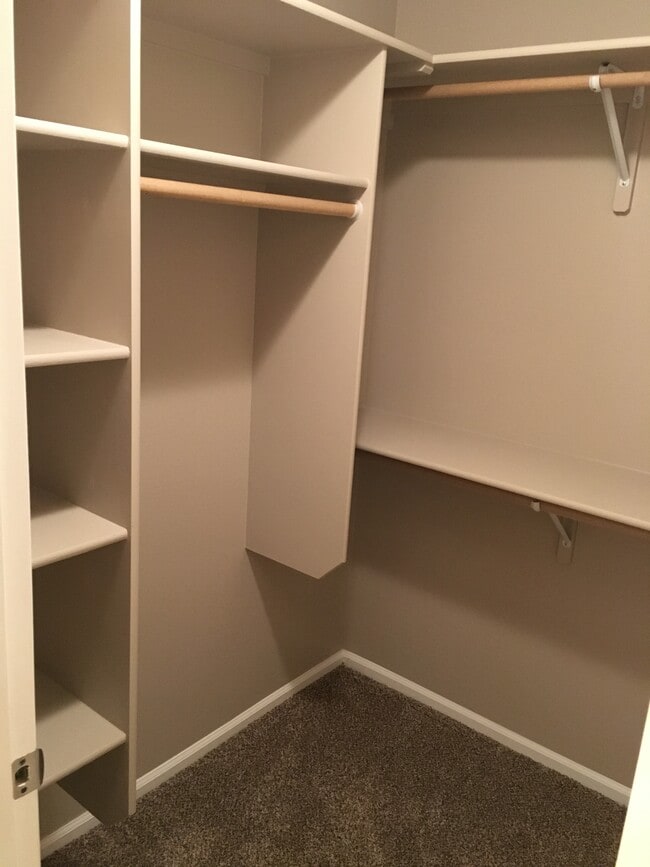 Walk in master closet with built in shelving - 14347 W Comisky Dr