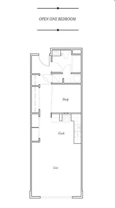 1HAB/1BA - Collins on Pine