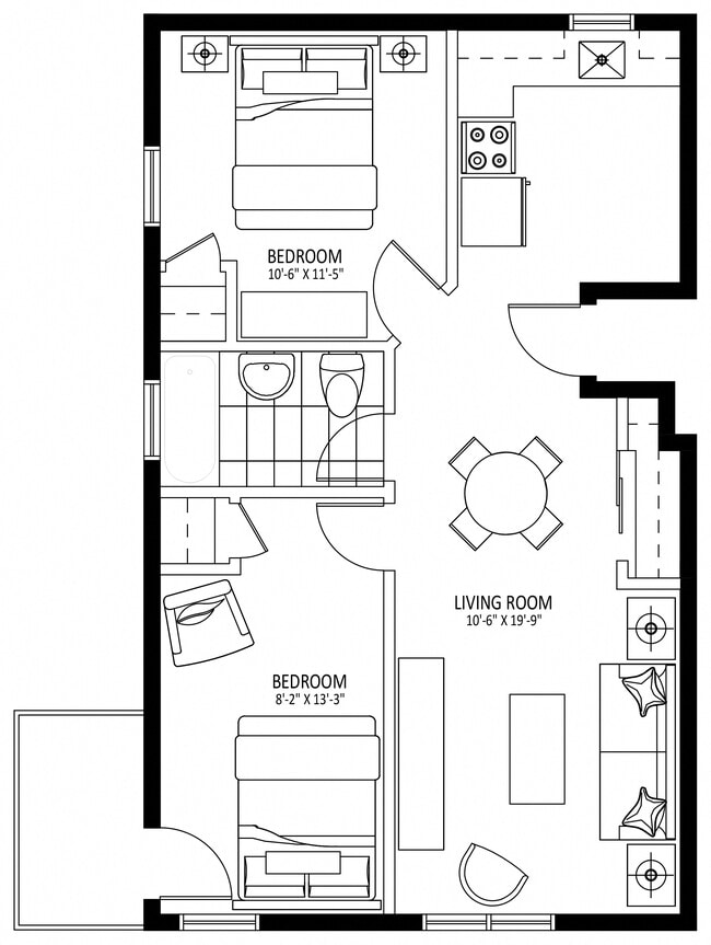 Floorplan - The Glebe Apartments